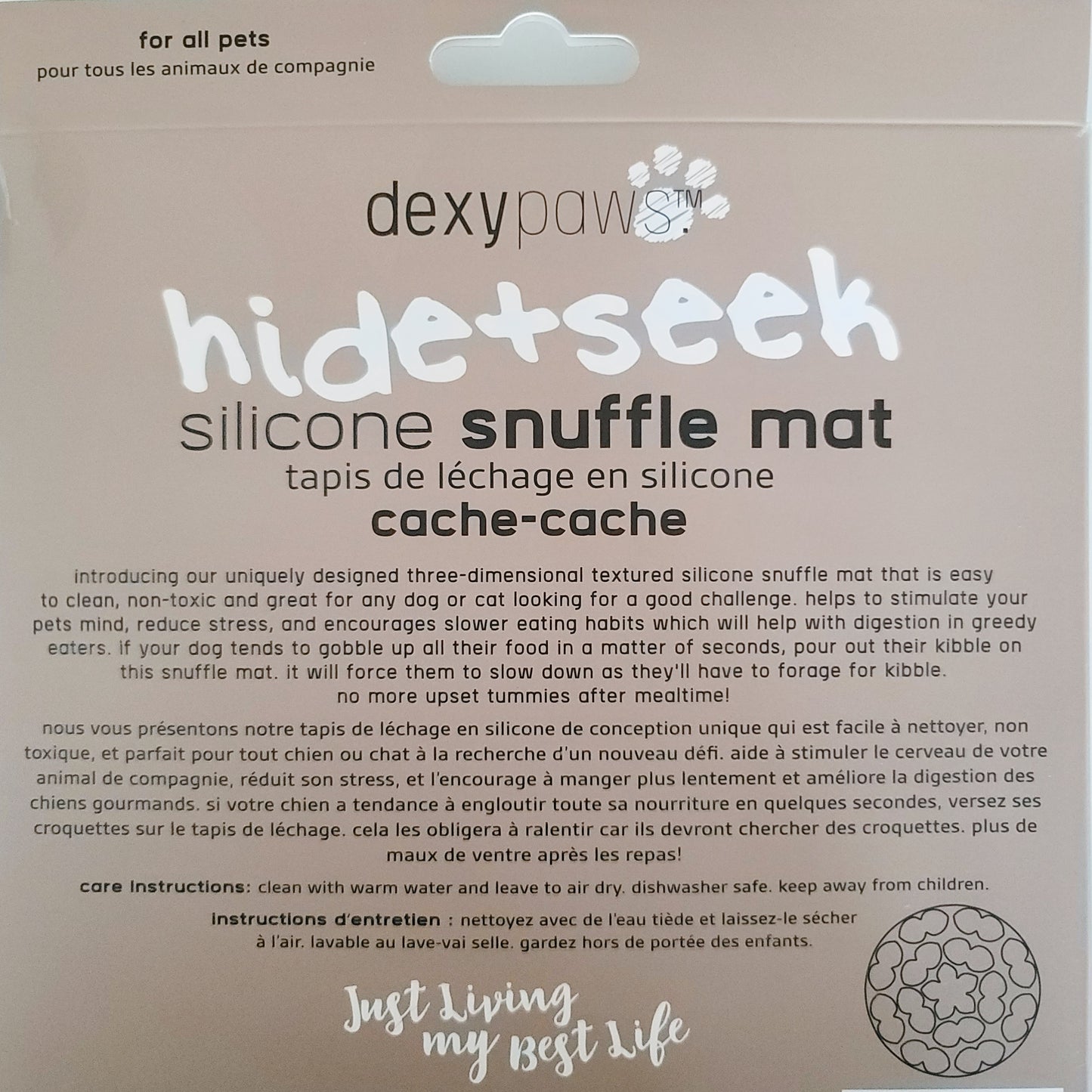 Hide + Seek Sage Green Silicone Snuffle Mat - Dexypaws